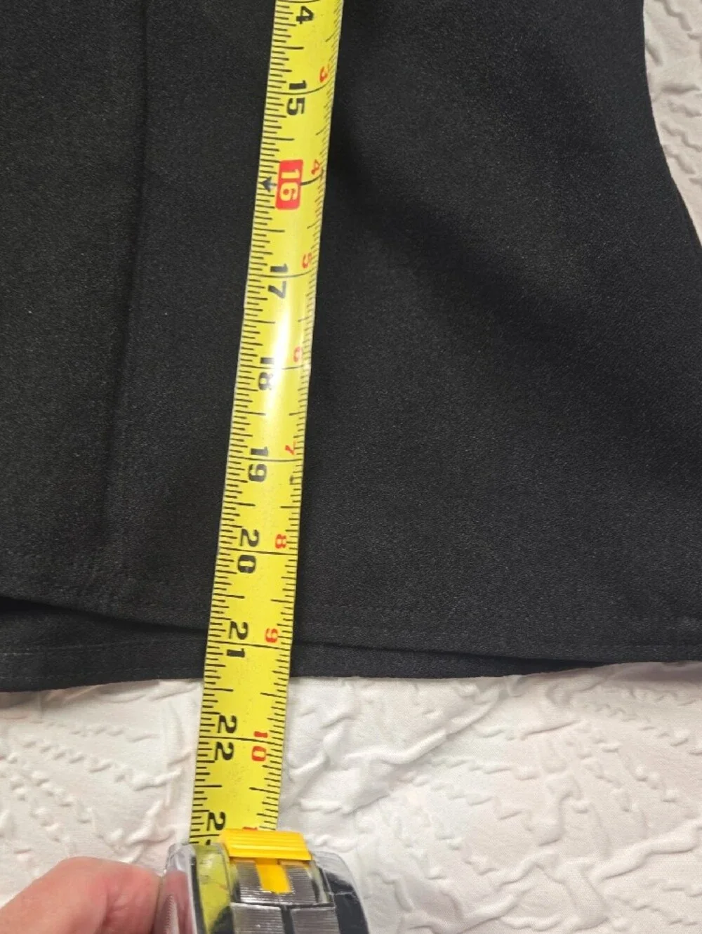 3/$10 Square Neck Dressy Side Zip Black Cropped Tank Top - Picture 6 of 6